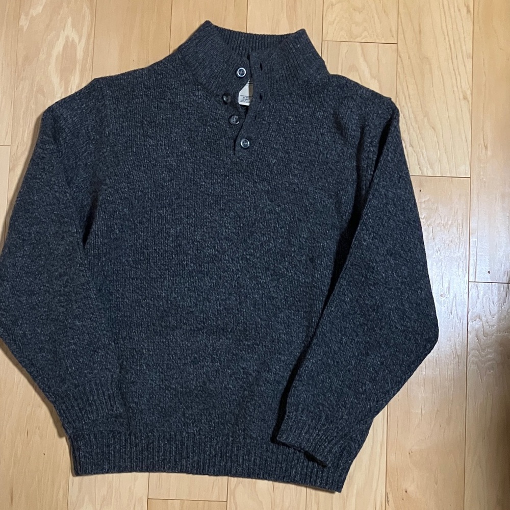 L.L. Bean Men's Dark Gray Turtleneck Sweater EUC SIZE XL